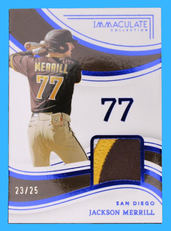2023 Panini Immaculate Baseball Jackson Merrill Patch Relic /25 - Baseball - Ungraded Cards