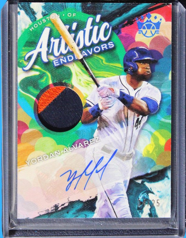 2022 Panini Donruss Kings Yordan Alvarez Patch Auto /25 - Baseball - Ungraded Cards