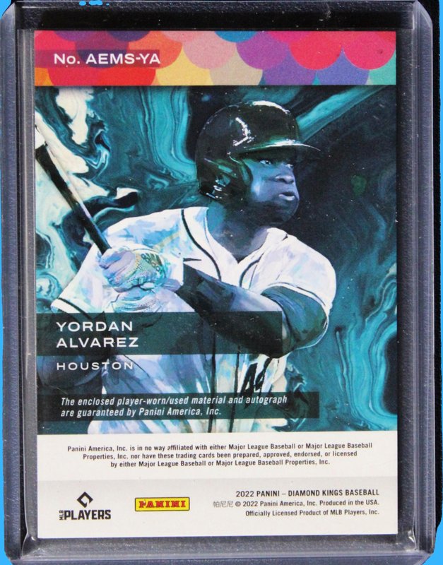 2022 Panini Donruss Kings Yordan Alvarez Patch Auto /25 - Image 2