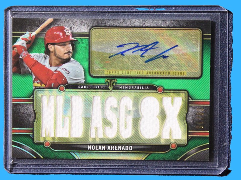 2024 Topps Triple Threads Autograph Relic Card Nolan Arenado /18 TTAR-NA3 - Baseball - Ungraded Cards