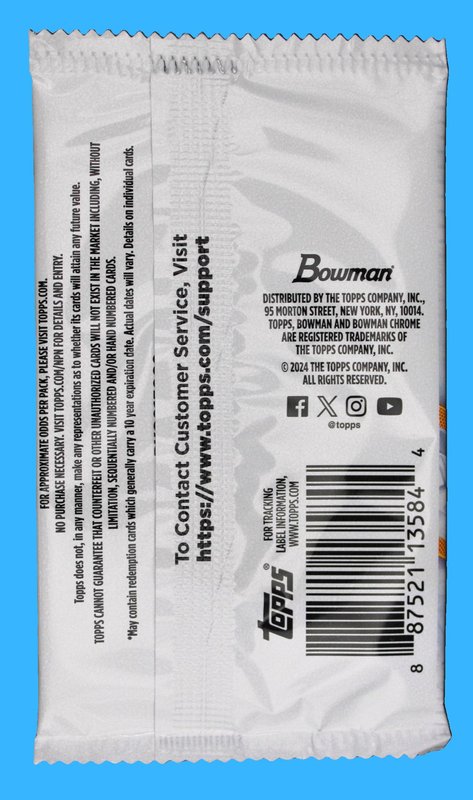 2024-25 Topps Bowman Chrome U Basketball  Hobby Pack (Fresh Box) - Image 2