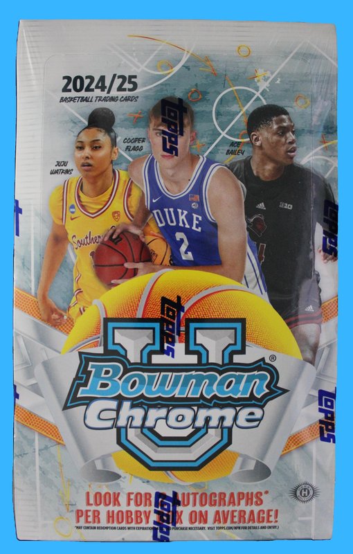 2024-25 Topps Bowman Chrome U Basketball Hobby Box - Basketball - Boxes