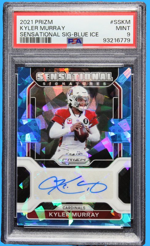 2021 Panini Prizm Sensational Signatures Kyler Murray Auto Blue Ice /99 PSA 9 - Football - Graded Cards