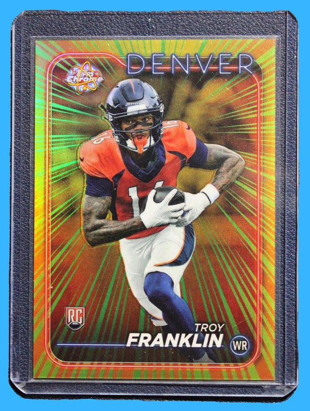 2024 Topps Chrome Football Troy Franklin Radiating Rookies SSP RR-11 - Football - Ungraded Cards