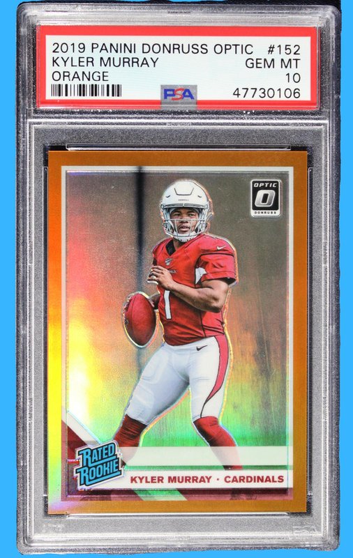 2019 Panini Donruss Optic Kyler Murray Rated Rookie Orange /199 PSA 10 - Football - Graded Cards