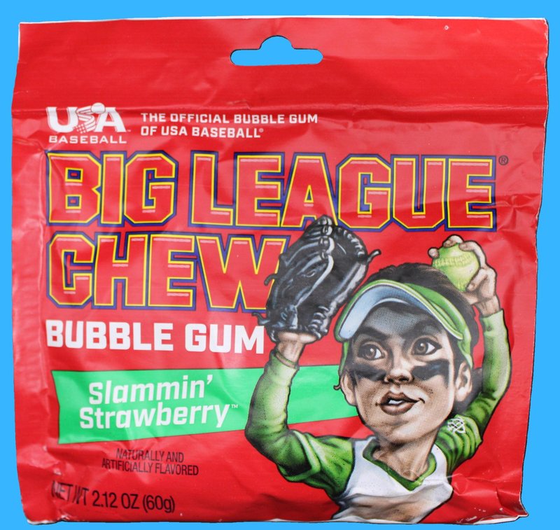 2.12oz Big League Chew Bubble Gum (Slammin' Strawberry) - Snack Shack